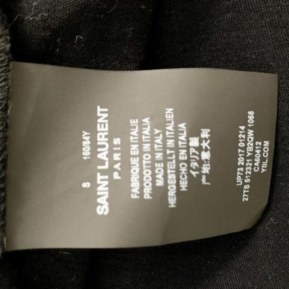 SAINT LAURENT NEON LOGO T-SHIRT SZ SMALL - Picture 4 of 4